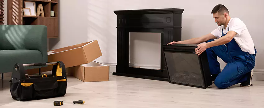 Old Rusted Metal Fireplace Repair And Replacement in Rancho Santa Margarita, CA